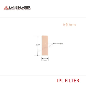640nm HR filtri / velikost 55*21*2 mm / lasersko odstranjevanje dlak filtri / IPL filtri , optični filter za IPL , laser, optično