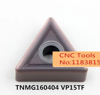 10PCS TNMG160404-MS VP15TF/TNMG160408-MS VP15TF,prvotno karbida vstavite uporabite orodje za struženje imetnik dolgočasno bar