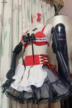 Vroče Igre Azur Lane Prinz Eugen Cosplay Kostum Lepo Rdeče Devica Obleko Anime Expo Dejavnost Stranka Vlogo Igrajo Oblačila Po Meri-Da
