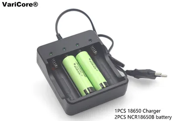 2pcs popolnoma novo baterijo 18650 3,7 V 3400 MAH Li ionska baterija za Polnjenje Svetilke baterije+polnilec za baterije 18650 inteligentni