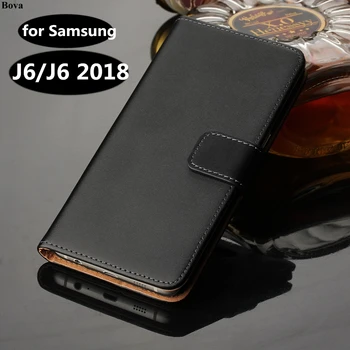 Luksuzni Denarnice Ohišje za Samsung Galaxy J6 J600F/G kartico sim kubura Premium pu Usnja Flip Cover Ohišje za Samsung J6+ 2018 GG