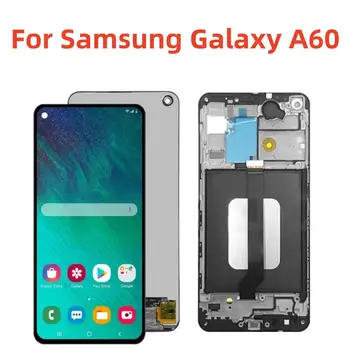 Za Samsung A60 LCD-Zaslon a606 a6060, Zaslon na Dotik, Računalnike Skupščine +okvir za galaxy M40 zaslona zamenjava rezervnih delov