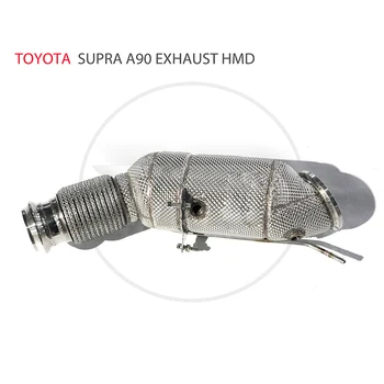 Izpušne Cevi Kolektorja Downpipe Za Toyota SUPRA A90 Auto Zamenjava Spremembe Elektronski Ventil