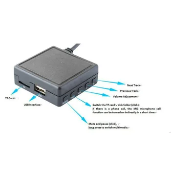 Visoka kakovost Modul Bluetooth USB vmesnik Različica 5.0 Klic Avto Hands-free IP-BUS Mp3 Pad Telefonske Kartice Za Pioneer