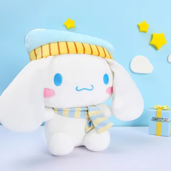 23.5 cm Sanrio Cinnamoroll Cut Risanka Plus Lutke Šal Notranje opreme Hello Kitty, Božične Za Otroško Dekleta Fantje Darila