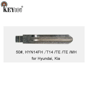 KEYECU 10x KEYDIY Univerzalno Upravljalniki Flip Tipko Rezilo 50#, HYN14FH HYN14T14 HYN14TE HYN14TE HYN14MH za Hyundai, Kia