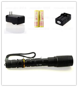 Zoomable taktično svetilko linternas 5000 lumnov vodoodporna LED svetilka XML T6 + 2*18650 baterija+ polnilec