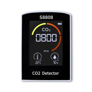 4-V-1 Digital CO2 Merilnik za Merjenje Ogljikovega Dioksida Vlažnost Temperatura TVOC Senzor Tester CO2 Kakovosti Zraka Zaslonu Detektorja