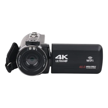 4K Youtube Digitalno Kamero Za Video Snemanje, Časovni Zamik 48MP Fotografske Kamere Pretakanje Vlog DV Zoom 18X, Blogger, Diktafon