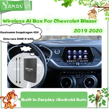 Android Carplay Brezžični AI Polje Za Chevrolet Blazer 2019 2020 Qualcomm Avto Smart Box Plug and Play Video Google, YouTube, Netflix