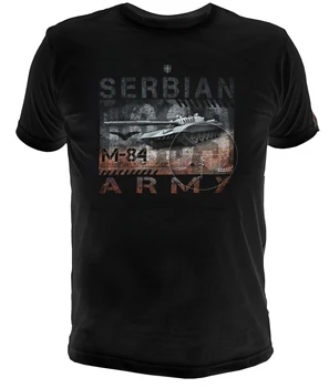 Edinstven Srbske Vojske M-84 Glavni Bojni Tank T-Shirt. Poletje Bombaž O-Neck Kratek Sleeve Majica Mens Novo S-3XL