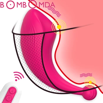 Stimulator klitorisa Prenosni Hlačne Vibrator z Brezžičnim Daljinskim Nevidno Vibracijsko Jajce Igrače za Žensko Nevidno, Vibratorji