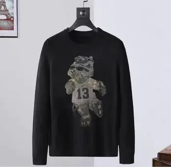 Hip Hop Modo Priložnostne Oblikovalec Nosorogovo puloverji puloverji moški