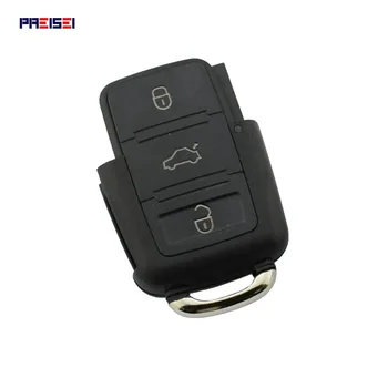 PREISEI 10pcs/lot 3 Gumbi Zamenjave brez ključa za Daljinsko Avto Ključ Primeru Lupini Fobs Za VW Passat Tiguan Golf Volkswagen Polo Ključ