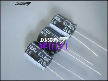 20PCS NOVO RUBYCON ZLG 6.3V1000UF 10X12.5 MM Aluminij elektrolitski kondenzatorji 1000uF/6.3 proti 105 stopinj 1000UF 6.3 V