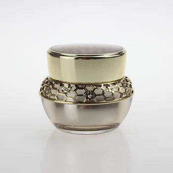 Visoka kakovost luksuznih zlati akril kozarec smetane 30 g, navoj za kozmetične posode