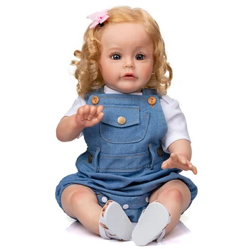 60 cm Prerojeni Baby Dekle Sue-sue Pravi Baby Velikost Realne Rodi Punčko Strani-Podrobnejši Slikarstvo 3D Ton Kože Zbirateljske Lutka Igrače