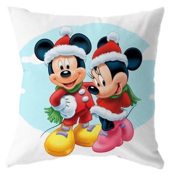 Disney Minnie Mickey Mouse Vzglavnik Otrok Baby Girl Nekaj Blazine Pokrov Vrgel Na Kavč Avto Božično Darilo 40x40cm