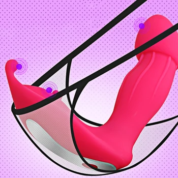 Nosljivi Dildo, Vibrator Jezika Lizanje G spot Hlačke Vibracijsko Jajce Klitoris Stimulator Buttlerfly Vibrator Sex Igrače Za Ženske