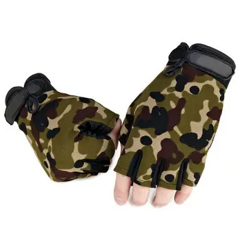 Anti-Slip Fingerless rokavice Moški Pol Prsta, Ribolov, Lov, Kolesarjenje Rokavice na Prostem, Taktična Oprema za Šport Kampiranje Rokavice