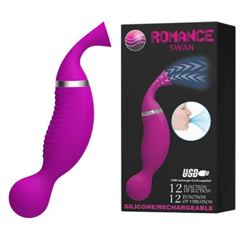 Lepa je ljubezen, Sesalne vibrator za G-spot in klitoris stimulator za 12 opozarjanje z Več funkcijami sex igrače za ženske Padec ladijskega prometa