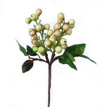 28 cm Umetno Berry Podružnice Pena Sadja, Božični Okraski, Več Barv Lepo In Realno Plastičnih Odprašimo Jagode