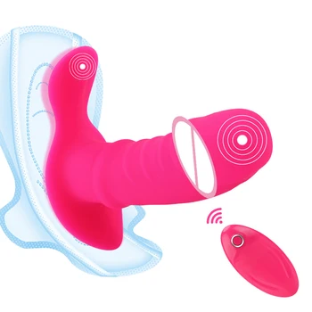 12 cm Hlačke Dildos Vibratorji Za Ženske Klitoris Stimulator Vaginalne Kroglice Analni Čep Ženski Masturbator Brezžični Sex Igrače Erotična