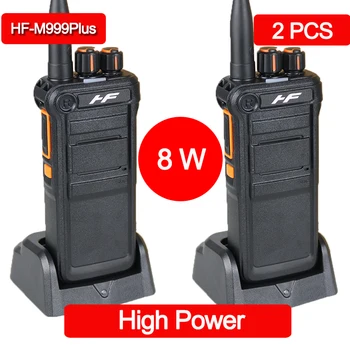 debelo 8W High Power walkie talkie 2PCS dve poti CB radio Dolgo Vrsto Walky Talky Strokovno Ham Radio Uhf Radijskih Comunicador