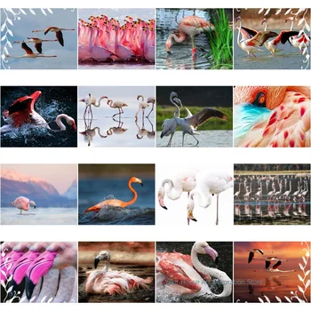 5D Diy Diamond Slikarstvo Tiger Navzkrižno Šiv Živali Flamingo Nosorogovo Vezenje Diamantno Art Sliko Okrasnih Doma Dekor
