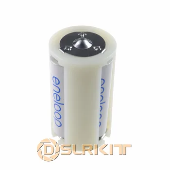 DSLRKIT 70 kos Vzporedno Adapter Baterije Imetnik Primeru Polje Converter 3 AA/LR6 1, D Velikost