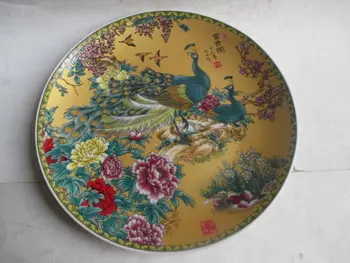 Kitajska je bogato in pisano ročno izdelan keramični slikarstvo odbor za pav