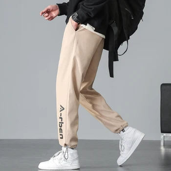 Moške svoboden nogami športne hlače v jeseni in pozimi tovora hlače Sweatpants harajuku Joggers Taktično oblačila tovora Japonski