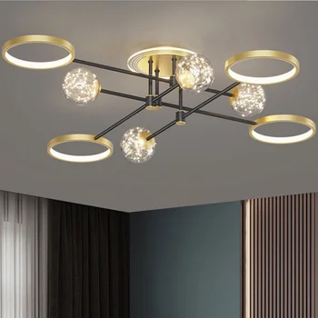 Razkošje svetlobe post-modern slog, Nordijska jedilnico zvezdnato spalnica ustvarjalno novo osebnost preprost LED dnevna soba lučka
