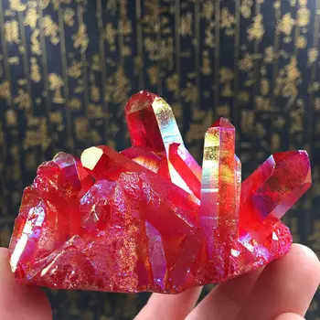 Naravno Rdeča Quartz Crystal Grozdov Gem Kamen Zdravilnih Mineralov Vzorcu Reikija