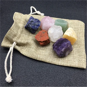 Naravni mešani quartz 7 Chakra Kamni grobo surovo skale Zdravilnimi Kristali za prodajo