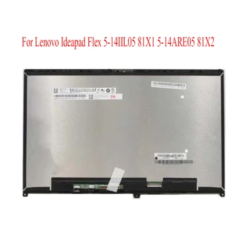 14 palčni LCD-Zaslonu Zaslon na Dotik Računalnike Stekla Sklopa s Ploščo Za Lenovo Ideapad Flex 5-14IIL05 81X1 5-14ARE05 81X2