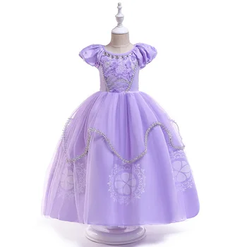 Disney Risanke 2021 Evropi in Združenih državah amerike Sophia Princesa Obleko Dekleta Halloween Otrok Dan Festivala Stranka Obleko