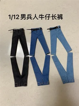 1/12 Vojak Moda Oprati Slim-Fit Straight-Noge Jeans Oblačila Model Primerna Oprema 6 Inch Figuric Telo Na Zalogi