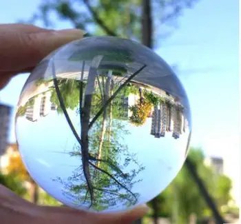 jasno quartz crystal področju žogo dekoracijo fotografski objektiv foto prop lensball