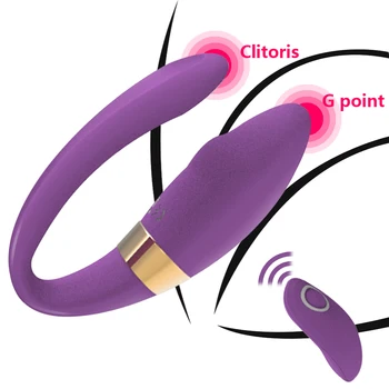 G Spot U Silikonska Stimulator Sex Shop Brezžični Vibrator USB Polnilne Dildo Sex Igrača Za Žensko 10 Načini Dvojno Vibratorji