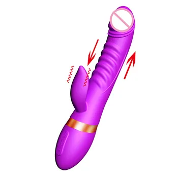 Magnetni Pulz Thrusting Vibrator Ženskega Spola Igrače za Odrasle Dildo, Vibrator Nepremočljiva Mehko Silikonsko G Spot Intimno Igrače za Ženske