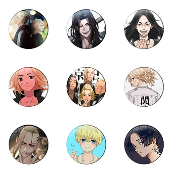 Tokio Revengers Značko Anime Pribor Broška Pin Nahrbtnik Dekoracijo Otrok Dar, Risanka Nakit