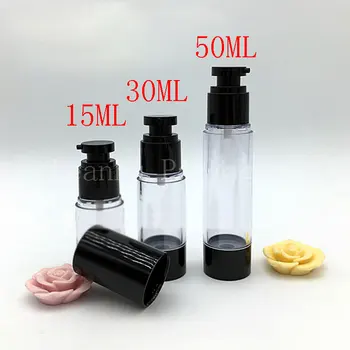 (30PC/Veliko)na Debelo 15ml 30 ml 50 ml Pregleden Vakuumski Steklenici, Emulzija Embalaža, Posoda,Ličila Sub-stekleničenje