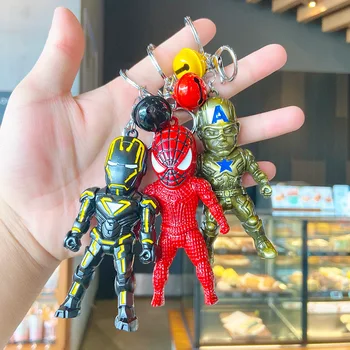 Marvel Kovinski Risanka, Iron Man, Obesek Deadpool Avto Ključnih Verige Nekaj Vreča Punčko Ornament Majhno Darilo Keychain
