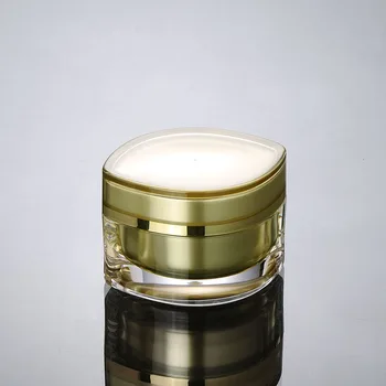 50 G zlato oko obliko akril jar tin pot essence/gel/vlažilec/dnevno nočna krema, gel masko zob za nego kože, kozmetične embalaže