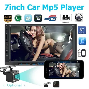 2 Din Carplay Avto Radio Bluetooth Android Auto Stereo Sprejemnik 7 Palčni Zaslon na Dotik MP5 Predvajalnik, USB, ISO Avdio Sistem glavne enote