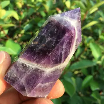 Naravni Sanje Ametist Quartz Crystal Palico Točke Zdravilni Kamen, 60MM