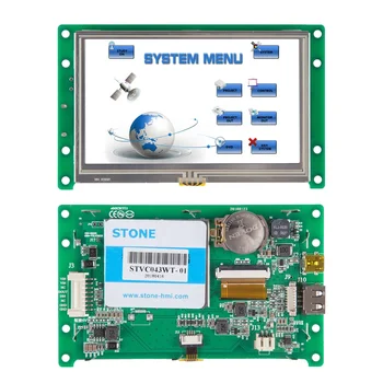KAMEN 4.3 Palčni TFT LCD Zaslon Vmesnik človek-Stroj Modul Industrijske nadzorni Plošči