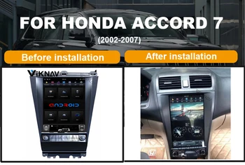 Android Sistem vertikalne zaslon avto, GPS navigacija Za-HONDA-SOGLASJU 7 2002-2007 Multimedijski Predvajalnik DVD-jev