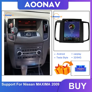 avto HD zaslon navpičnem tesla styler 10.4 palčni GPS video predvajalnik za Nissan MAXIMA 2009 vodja enote avto auto radio predvajalnik